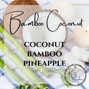 Bamboo Coconut Scented Soy Wax Candle & Melts