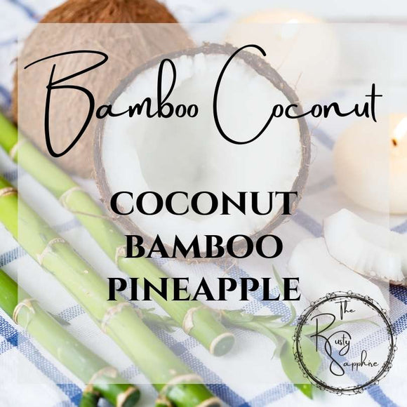 Bamboo Coconut Scented Soy Wax Candle & Melts