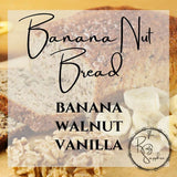 Banana Nut Bread Scented Soy Wax Candle & Melts