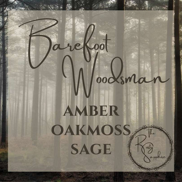 Barefoot Woodsman Scented Soy Wax Candle & Melts