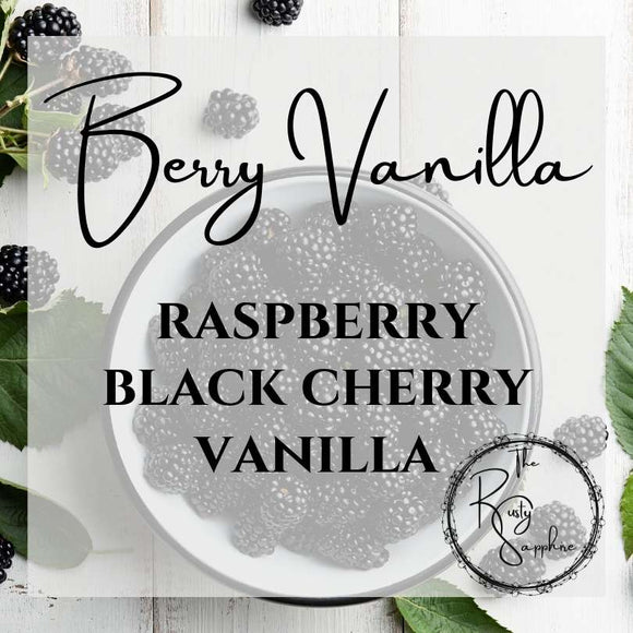 Berry Vanilla Scented Soy Wax Candle & Melts