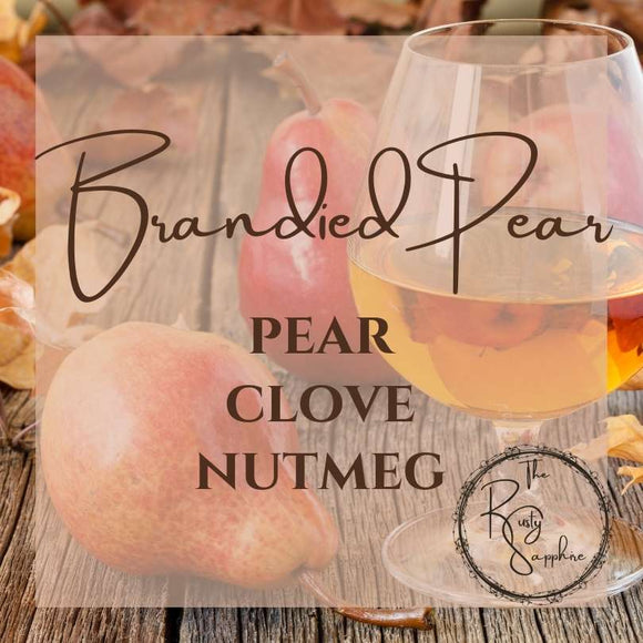 Brandied Pear Scented Soy Wax Candle & Melts