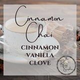 Cinnamon Chai Scented Soy Wax Candle & Melts