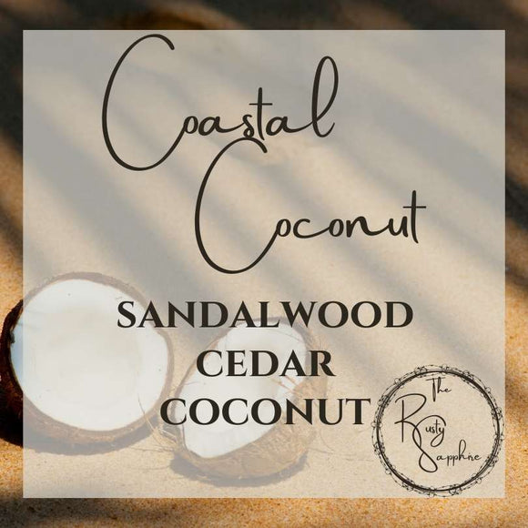 Coastal Coconut Scented Soy Wax Candle & Melts