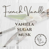 French Vanilla Scented Soy Wax Candle & Melts
