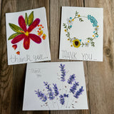 Handmade Thank You Cards No. 1, Set of 6