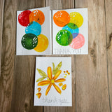 Handmade Thank You Cards No. 1, Set of 6