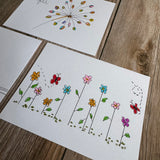 Handmade Thank You Cards No. 3, Set of 6