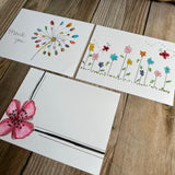 Handmade Thank You Cards No. 3, Set of 6