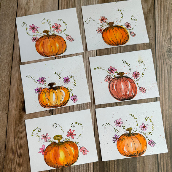 Handmade Thank You Cards No. 2, Set of 6