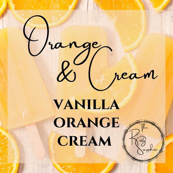 Orange and Cream Scented Soy Wax Candle & Melts