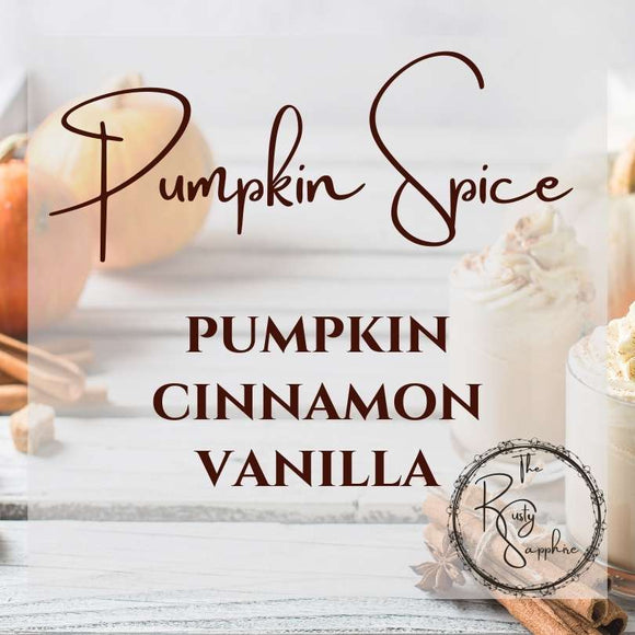 Pumpkin Spice Scented Soy Wax Candle & Melts