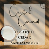 Coastal Coconut Scented Soy Wax Candle