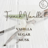 French Vanilla Scented Soy Wax Candle