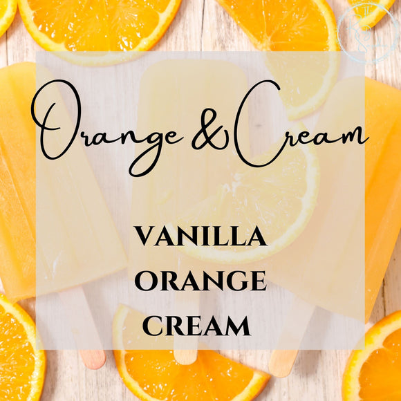 Orange and Cream Scented Soy Wax Candle