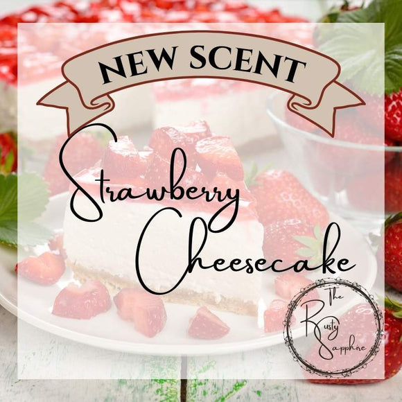 Strawberry Cheesecake Scented Soy Wax Candle & Melts