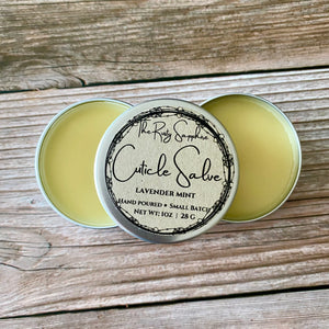 Cuticle Salve with Almond Oil, Beeswax and Mango Butter, 1 oz