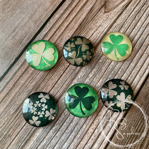 St. Patrick's Day Themed Shamrock Magnet, Set of 6