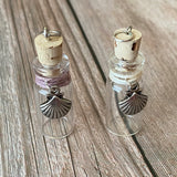 Best Friend Bottle Pendant *Set of 2* with Seashell Charms