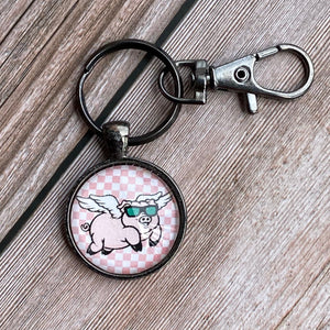 When Pigs Fly Keychain